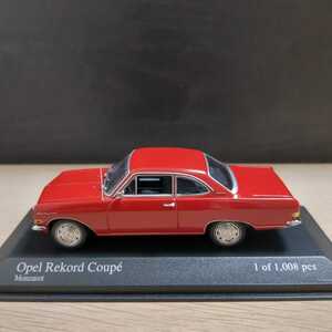 1/43 Opel Rekord A Coupe(オペル レコルト クーペ) 1962 Red(レッド/赤)MINICHAMPS(ミニチャンプス)