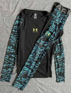 UNDER ARMOUR 秋冬NEWMODEL 新品未使用 UAヒートギアアーマー ノベルティ ロングスリーブ シャツインナートレーニングウェア２セット