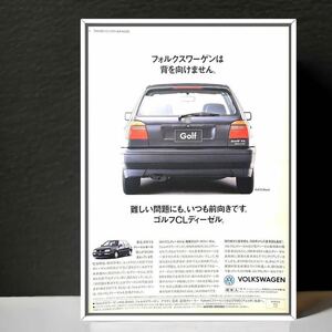 当時物 3代目 フォルクスワーゲン ゴルフ CLディーゼル 広告 / カブリオレ ゴルフ3 ゴルフⅢ Golf3 GolfⅢ VW 1H VR6 GTI CL ディーゼル