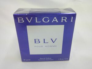 52 送60サ 0618$B04 BVLGARI ブルガリ プールオム ブルー オードトワレ 30ml 未開封