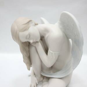 極美品 LLADRO リヤドロ 不朽の名作 天使シリーズ 最上手作「Woderul Agel」優しき天使 8236 エンジェル 陶器 フィギュリン（管理ID：654）