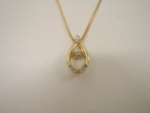 【新品磨き済】K18 ダイヤ0.08ct メレダイヤ ネックレス レディース ゴールド Diamond ジュエリー アクセサリー diamond NBJ