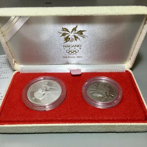 長野オリンピック記念貨幣セット 5千円銀貨・500円銀貨 記念銀貨