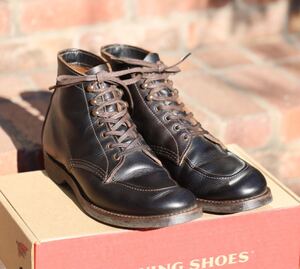 レッドウィング　8075 1930s Sport Boot 1930sスポーツブーツ ブラックプレーリー USA REDWING 8D 