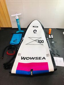 ◯ 直接引き取り限定 WOWSEA ワウシー　Rainbow R1 SUP サップ インフレータブルパドルボード 325x80x15 備品付き