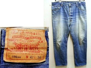 ◇即決[W42]サンプル級の鬼ヒゲ ビンテージ Levi