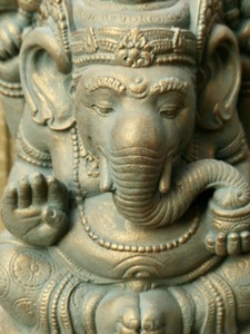 可愛らしいガネーシャ h31cm 幸福の神　福の神 ヒンドゥー仏像 Ganesha 1227