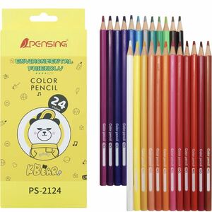 色鉛筆　えんぴつ　24色　子供小学生向け　お絵描き　用具 手帳