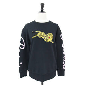 KENZO ケンゾー スウェット ブラック 黒 サイズ:XS / ジャンピング タイガー スウェットシャツ / Jumping Tiger Sweatshirt / トップス