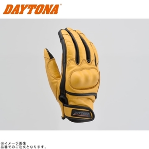 在庫あり DAYTONA デイトナ 17762 HBG-110 カウレザープロテクターグローブ イエロー サイズ:XL