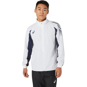 asics アシックス 3XL サイズ 裏トリコットウインドブレーカージャケット 2031D535 ブリリアントホワイト [管理:1400002178]