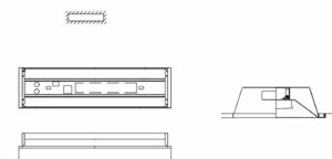 ベースライト器具本体 TENQOO埋込20形W190調光 LEER-21902-LD9