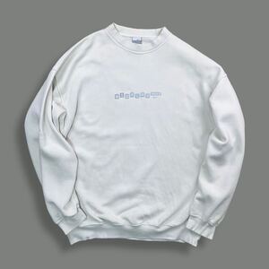 00s Y2K EURO NIKE ユーロナイキ ヴィンテージスウェットシャツ トレーナー オフホワイト ビンテージ プリントロゴ sweatshirt