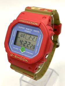 未使用品 CASIO G-SHOCK カシオ ジーショック DW-5600SMB-4JR クォーツ 腕時計 スーパーマリオブラザーズ コラボ 限定モデル 箱付き