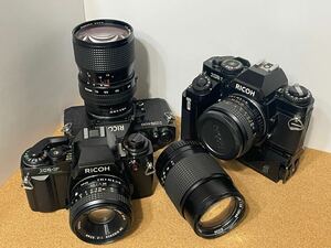 【動作品】リコー XR7 XR500 オマケXR-Pボディ、レンズ4本付き リケノン 50mm 和製ズミクロン