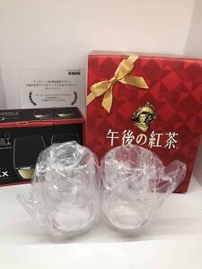 ◆非売品◆RIEDEL×ディズニー100周年限定デザイン【午後の紅茶アイスティーペアグラス リーデル タンブラー】ミッキー＆ミニー◆