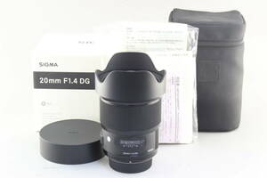 B+ (並品) SIGMA シグマ Art 20mm F1.4 DG HSM Nikon用 初期不良返品無料