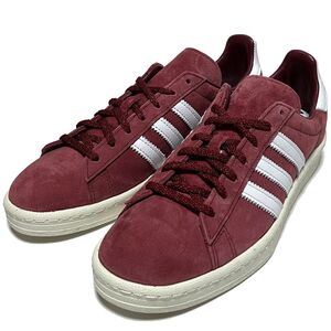 未使用 adidas アディダス Campus 80s キャンパス ピッグスキンスエード スニーカー US:7.5 CM:25.5 バーガンディ系