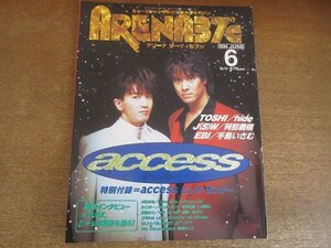 2207ND●ARENA37℃ アリーナ サーティセブン 141/1994.6●表紙 アクセス/TOSHI/hide/ルナシー/TUSK(ジキル)/ジュンスカイウォーカーズ