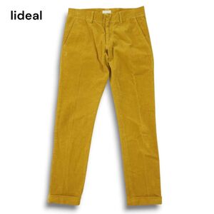 lideal リディアル 秋冬 PEN★ コーデュロイ スリム テーパード スラックス パンツ Sz.29　メンズ 日本製　A4B05792_B#Q