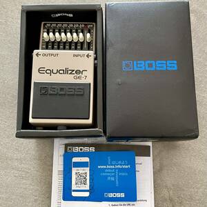 2024年4月購入 極美品 BOSS Equalizer GE-7 グラフィックイコライザー エフェクター ギター ボス 国内正規品