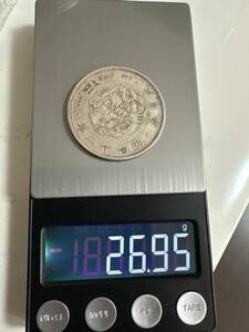 日本古銭/近代銭/古金銀 明治12年壹円銀貨 希少品 スーパーコピー品可能性大贋作偽物 研究用で その他も色々出品中で見てやってください11