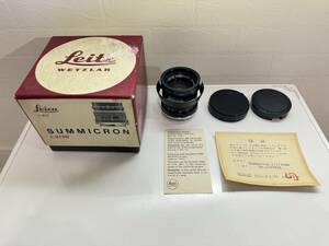 ライカ SUMMICRON 1:2/50 2519801 レンズ 箱 保証書 LEICA LEITZ WETZLAR カメラ アクセサリー ズミクロン