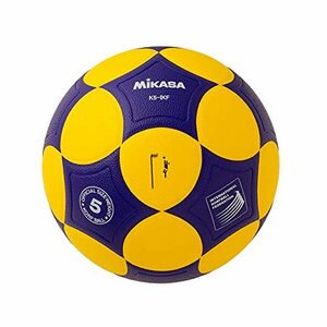 ミカサ(MIKASA) コーフボール 国際コーフボール連盟 公式試合球 5号 人工皮革 黄/青 K5-IKF 推奨内圧0