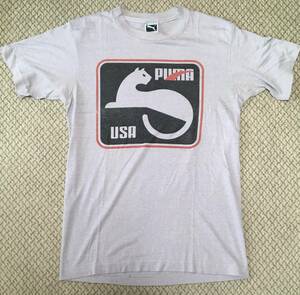 ビンテージ　プーマ　USA Tシャツ 目付きプーマグラフィック 　PUMA USA LOGO T shirts graphic vintage has eyes