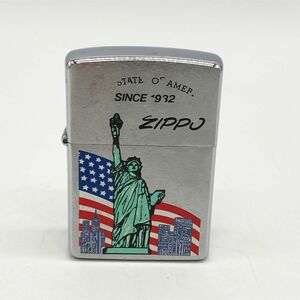 【27095】Zippo ジッポー オイルライター アメリカ 自由の女神 着火未確認 ヴィンテージ 雑貨 経年保管品 中古品 レターパックライト