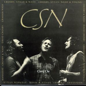 91年 EUプレスLP！Crosby, Stills & Nash / Carry On【Atlantic / 7567-80487-1】クロスビー、スティルス＆ナッシュ CSNY フォーク