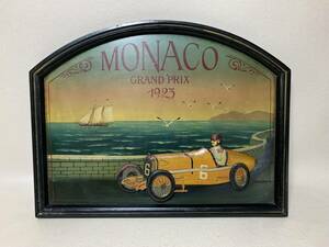 MONACO GRAND PRIX 1923 アンティーク 壁掛け インテリア額 輸入雑貨 モナコグランプリ