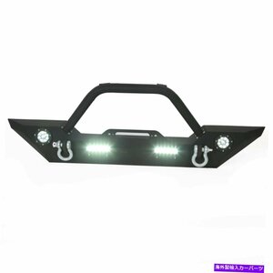 07-18用ジープラングラーJKロッククローラーフロント/リアバンパーウィンチプレートLED DリングFor 07-18 Jeep Wrangler JK Rock Crawler