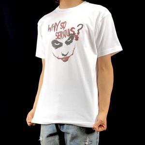 新品 ダークナイト ヴィラン JOKER ジョーカー ヒースレジャー ペイント Tシャツ S M L XL ビッグ オーバー サイズ XXL~5XL ロンT パーカー