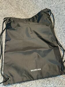 バレンシアガ ノベルティ ナップサック 未使用BALENCIAGA シューズケース 収納 バッグ ブラック 