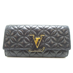 ［飯能本店］LOUIS VUITTON LV ルイ・ヴィトン ポルトフォイユ・カプシーヌ M68590（ 廃番 ） 長財布 ラムスキン ブラック DH84511