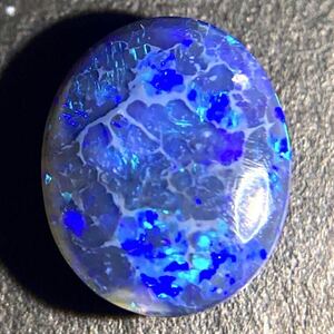 遊色効果!!◆天然ブラックオパール1.688ct◆j 約9.4×7.8mm ルース 裸石 宝石 ジュエリー jewelry opal テEA8