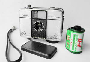 ■[銀塩] ★ リコー RICOH AUTO HALF E 花柄 （動作品） 