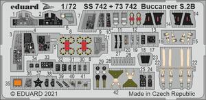 エデュアルド(73742) 1/72 ブラックバーン バッカニア S.2B用エッチングパーツ(エアーフィックス用)