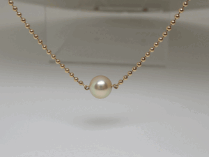 MIKIMOTO ミキモト K18 パール 真珠　ボールチェーンネックレス　パール7ｍｍ　重量3.8g　ネック約38ｃｍ　美品　送料無料！！