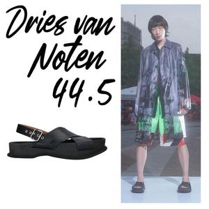 DRIES VAN NOTEN 22SS クロス レザー サンダル ランウェイ