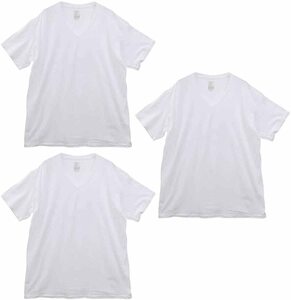 Hanes/ヘインズ】メンズ ヘインズVネックｔシャツ 即決＝2000　サイズM　インナー3枚セット 