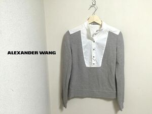 T by ALEXANDER WANG 春物 トップス メンズ XSサイズ グレー スタイリッシュ 灰色 ①