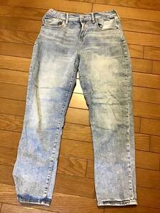 美品【GAP DENIM/ギャップ】ストレートデニムパンツ/155cm★ウエストゴム★男の子★キッズ★USED