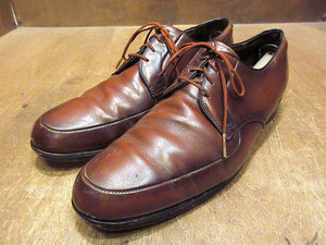 ビンテージ70’s80’s●NUNN BUSH Uチップシューズ茶size 10 1/2●221020k6-dshs-285cm1980s古靴革靴メンズビジネスシューズ