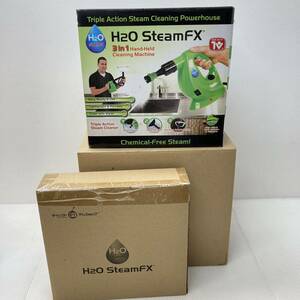 H2O Steam FX スチームFX スチームクリーナー ダイレクトテレショップ グリーン クリーニングセット 未開封 輸送箱付