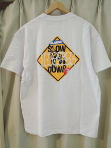 X-LARGE XLARGE エクストララージ SLOW DOWN S/S TEE ホワイト Mサイズ 人気商品 送料￥230～ 値下げしました！