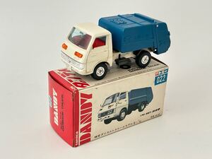 （S320）ミニカー トミカダンディ tomica DANDY 022 いすゞ ISUZU エルフ ELF 清掃車 GARBAGE TRUCK 1/47 当時物 箱付