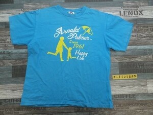 Arnold Palmer アーノルドパーマー メンズ シルエットプリント Tシャツ スカイブルー 3