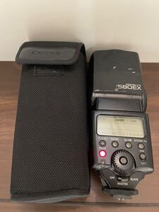 【通電OK】Canon キャノン SPEEDLITE 580EX カメラ ストロボ フラッシュ ケース付属 フラッシュ フラッシュライト 中古 現状品